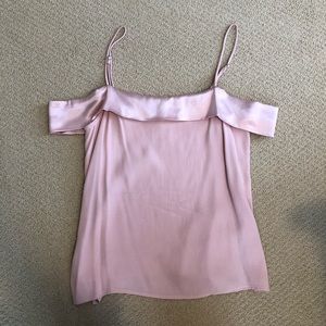 Wayf Off-the-shoulder pink top